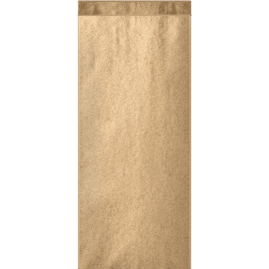 Пакет бумажный 205*90*40 КРАФТ, под шаурму, V-дно 38гр/м