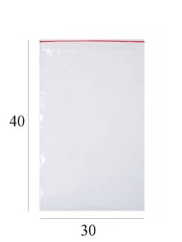 Грипперы 30*40 см Красная полоса 40 мкм AVIORA (100 шт.упак)