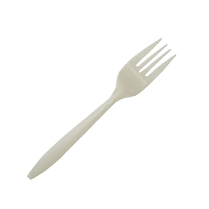 Вилка одноразовая столовая 150 мм БЕЛАЯ из кукуруз. крахмала ECO Fork