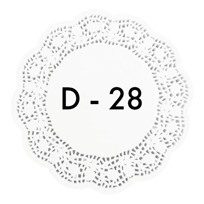 Ажурные салфетки D-28 см (250 шт.упак)