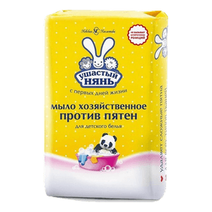 Мыло кусковое хозяйственное 180 г "Ушастый Нянь" против пятен Мыло кусковое хозяйственное 180 г "Ушастый Нянь" против пятен